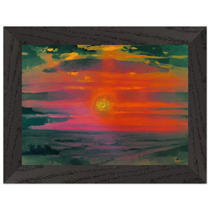 Arkhyp Kuindzhi Winter Sea Coast Sunset Premium Framed Art Print Poster
