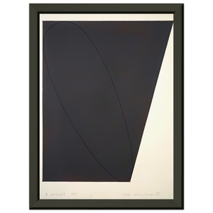 Robert Mangold STUDY ATTIC SERIES XII 1991 Metal Framed Art Print / Poster