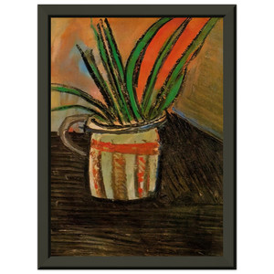 Pablo Picasso  Exotic Flowers  1907 Premium Metal Framed Art Print / Poster