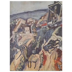 Chaim Soutine  HOUSES BY THE SEA 1918 Aluminum Print