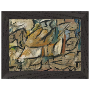 Helen Frankenthaler August Weather 1951 Premium Wooden Framed Art Print / Poster