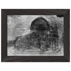 Salvador Dali  CATHEDRAL UNFINISHED Premium Wooden Framed Art Print / Poster