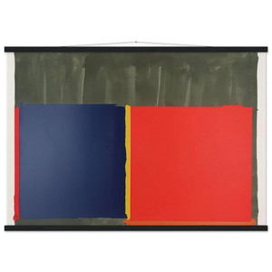 John Hoyland  Red Blue  1969 Museum-Quality Matte Paper Poster with Hanger
