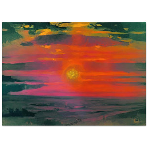 Arkhyp Kuindzhi Winter Sea Coast Sunset Fine Art Poster / Art Print