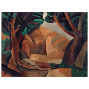 Pablo Picasso  Paysage aux deux figures  1908  France Wood Print