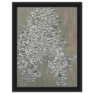 Robert Goodnough  Vertical Gray  1985 Framed Canvas