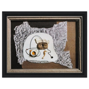 Enrico Prampolini  STATO D ANIMO PLASTICO MARINO 1937 Framed Canvas