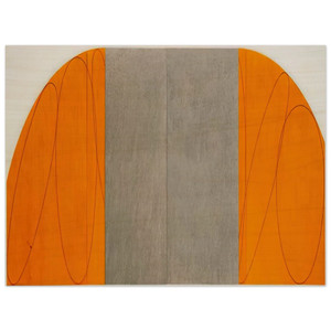 Robert Mangold  CURVED PLANE FIGURE VIII 1995 Wood Print