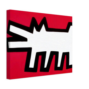 Keith Haring  BARKING DOG 1990 N1 Canvas