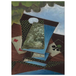 Juan Gris  ACE OF CLUBS AND FOUR OF DIAMONDS Fine Art Poster / Art Print