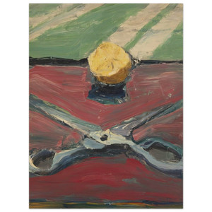 Richard Diebenkorn  Scissors and Lemon II Wood Print
