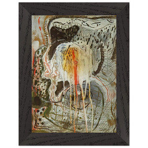 Salvador Dali NUDE WOMAN IN AN ARMCHAIR Premium Wood Framed Art Print Poster