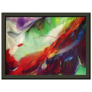 Paul Jenkins Phenomena Sun over the Hour Glass Metal Framed Art Print