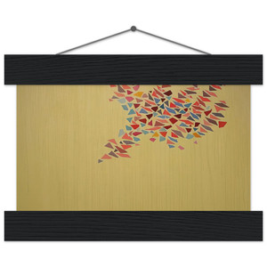 Robert Goodnough Colors on Pale Yellow 1975 Museum Quality Matte Poster Hanger