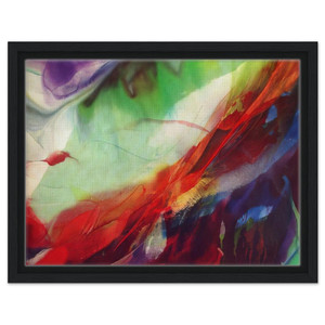 Paul Jenkins  Phenomena Sun over the Hour Glass Framed Canvas