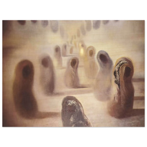 Salvador Dali  DESOXYRIBONUCLEIC ACID ARABS Wood Print