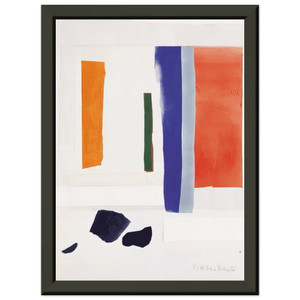 Esteban Vicente  UNTITLED 1978 N2 Premium Metal Framed Art Print / Poster