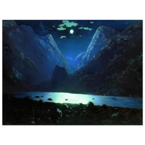 Arkhyp Kuindzhi  Daryal pass Moonlight Night Aluminum Print