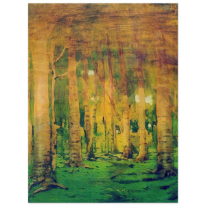 Arkhyp Kuindzhi  A Birch Grove Spots of sunlight Wood Print