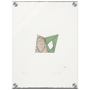 Robert Mangold  PAGES 10 1989 Acrylic Print