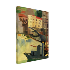 Moise Kisling  PORT AT SAINT TROPEZ 1918 Canvas