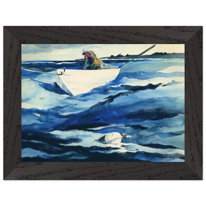 Andrew Wyeth  THE LOBSTERMAN Premium Wooden Framed Art Print / Poster
