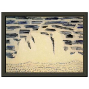 Milton Avery  Onrushing Wave  1958 Premium Metal Framed Art Print / Poster