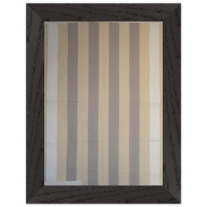 Buren White Acrylic Stripes 1967 Premium Wooden Framed Art Print / Poster