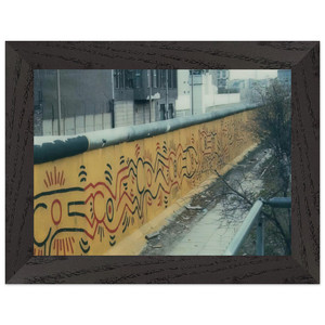 Keith Haring  BERLIN MURAL 1986 N1 Premium Wooden Framed Art Print / Poster