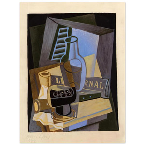 Juan Gris  STILL LIFE IN FRONT OF THE WIINDOW 1922 Aluminum Print