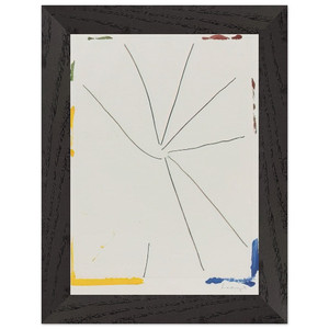 Frankenthaler Free Wheeling 1971 Premium Wooden Framed Art Print / Poster