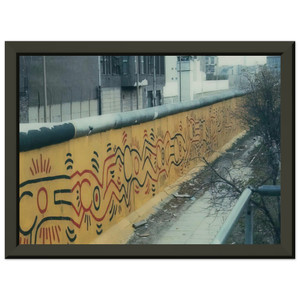 Keith Haring  BERLIN MURAL 1986 N1 Premium Metal Framed Art Print / Poster