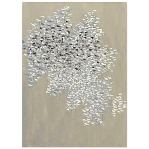 Robert Goodnough  VerticalBlueBrownWhite  1984 Fine Art Poster / Art Print