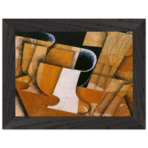 Juan Gris Glass Fruit Bowl 1914 Premium Wooden Framed Art Print Poster