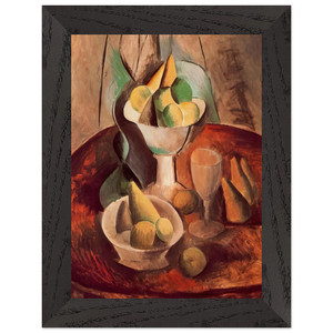 Pablo Picasso  Fruit in a Vase  1909 Premium Wooden Framed Art Print / Poster
