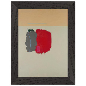 John Ferren  Red Spot  1954 Premium Wooden Framed Art Print / Poster