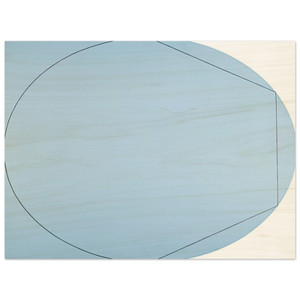 Robert Mangold  CIRCLE IN AND OUT OF A POLYGON 2 1973 Wood Print