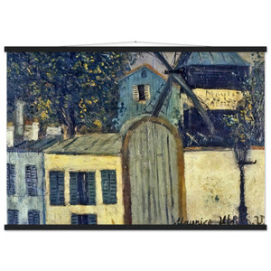 Maurice Utrillo MOULIN DE LA GALETTE 1 Museum-Quality Matte Poster with Hanger
