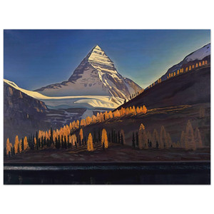 Rockwell Kent  Mount Assiniboine Canadian Rockies Wood Print