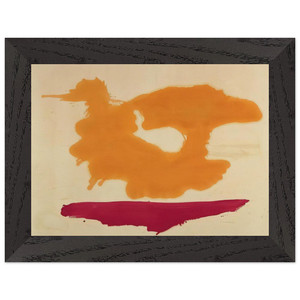 Helen Frankenthaler  Only Orange  1963 Premium Wooden Framed Art Print / Poster