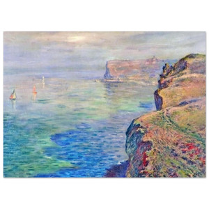claude monet  Cliff at Grainval near Fecamp Fine Art Poster / Art Print