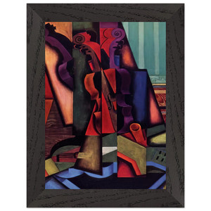 Juan Gris  VIOLIN AND GUITAR 1913 Premium Wooden Framed Art Print / Poster