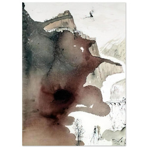 Salvador Dali Baptized by John Luke 3:3 Fine Art Poster Art Print