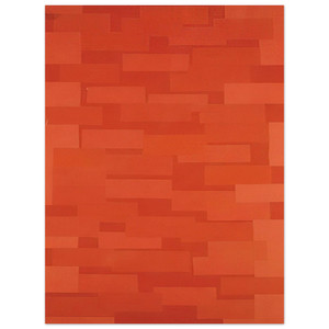 Ad Reinhardt  Number 5 Red Wall  1952 Aluminum Print