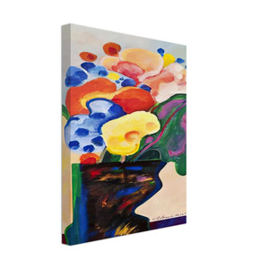 Aldemir Martins  Vase With Flowers  1990 Canvas