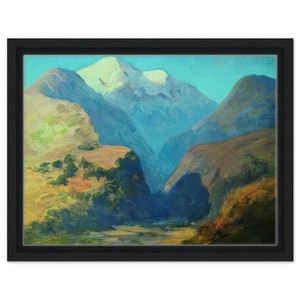 Arkhyp Kuindzhi  Snowy mountain peaks Caucasus Framed Canvas