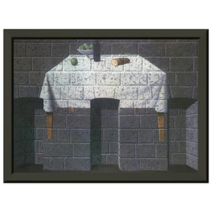 Rene Magritte  THE ENDEARING TRUTH 1966 Premium Metal Framed Art Print / Poster