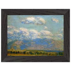 Childe Hassam  Mountain Home Idaho Premium Wooden Framed Art Print / Poster