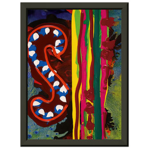 John Hoyland  Spirit Night  180698  1998 Premium Metal Framed Art Print / Poster