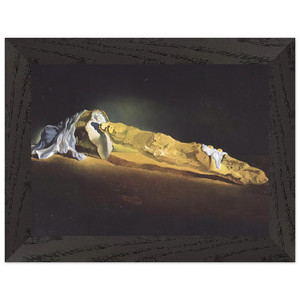 Salvador Dali Ordinary French Loaf with Two Fried Eggs Framed Art Print